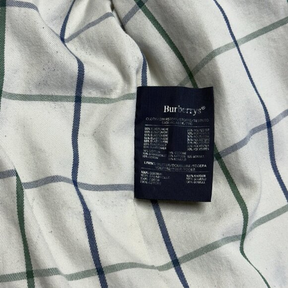 Vintage Burberry Jacket Womens Large 24x28 Blue Hide a Hood England - Picture 13 of 16